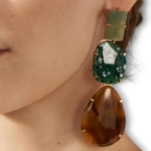 ZARA Stone Earrings - Picture 4 of 10